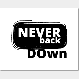 Never Back Down Posters and Art